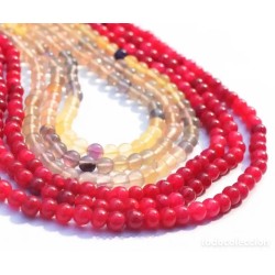 Fantástico Collar de Rubí y Fluorita con 700 CT - Elegante y Brillante