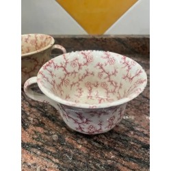 Pareja té tazas de la Cartuja Pickman.