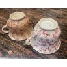 Pareja té tazas de la Cartuja Pickman.