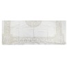 Colcha de lino blanco con bordado calado 283 x 210 cm