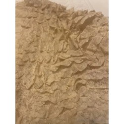 Chaqueta de señora antigua hecha con encaje valenciano, detalles rizados