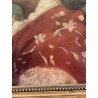 J.FIERRO S.XIX DAMA CON MANTÓN ROJO. Óleo sobre tablex