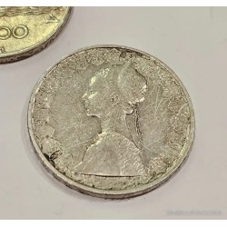 Lote 5 Monedas Históricas Italianas 500 Liras Plata Vintage Coleccionista 1960-61