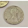 Lote 5 Monedas Históricas Italianas 500 Liras Plata Vintage Coleccionista 1960-61