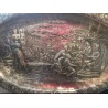 Pareja de bandejas de plata con escenas grabadas - 80 cm X 54 cm