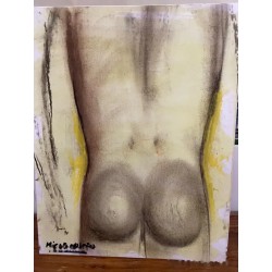 Pintura del famoso pintor y humorista D. Miguel Caiceo, desnudo artístico