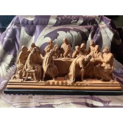 Escultura Religiosa de la Última Cena - Grupo Escultórico en Terracota