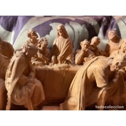 Escultura Religiosa de la Última Cena - Grupo Escultórico en Terracota