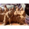 Escultura Religiosa de la Última Cena - Grupo Escultórico en Terracota