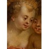 Escuela flamenca de mediados del siglo XVII. “Niño Jesús con San Juan Bautista”.