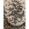 Encaje Negro Vintage Chantilly Francés Delicado Artesanal