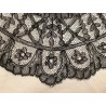 Encaje Negro Vintage Chantilly Francés Delicado Artesanal
