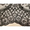 Encaje Negro Vintage Chantilly Francés Delicado Artesanal
