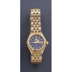 Reloj de señora Orient dorado con correa de eslabones