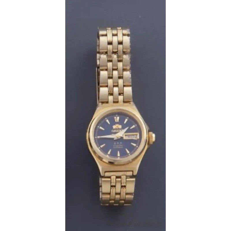 Reloj de señora Orient dorado con correa de eslabones Reloj de señora Orient dorado con correa de eslabones