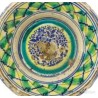 Lebrillo Antiguo Cerámica de Triana Siglo XIX - Cuenco Andaluz Verde Azul 37cm