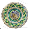 Lebrillo Antiguo Cerámica de Triana Siglo XIX - Cuenco Andaluz Verde Azul 37cm