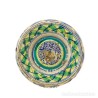 Lebrillo Antiguo Cerámica de Triana Siglo XIX - Cuenco Andaluz Verde Azul 37cm
