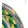 Lebrillo Antiguo Cerámica de Triana Siglo XIX - Cuenco Andaluz Verde Azul 37cm