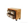 Arquilla Vintage con Cajones de Madera y Placas Decorativas de Hueso