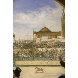 Escena Histórica de Corrida de Toros - Arte del Siglo XIX - Pintura Costumbrista Española