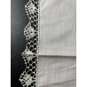 Pañuelo con encaje antiguo elaborado a mano, diseño delicado