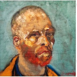 PABLO SCHUGURENSKY (Catamarca, Argentina, 1954). Van Gogh, 2020. Óleo sobre táblex.