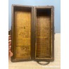Antigua caja almohada cóncava china de la dinastía Qing