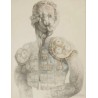 JUSTO GIRÓN (Sevilla, 1949). “Torero”, 1977. Técnica mixta sobre papel.