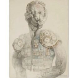 JUSTO GIRÓN (Sevilla, 1949). “Torero”, 1977. Técnica mixta sobre papel.