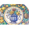 Pareja de Platos Decorativos Cerámica de Triana - Arte Andaluz Frutal 30cm Vintage