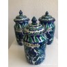 Conjunto de Tarros de Cerámica de Fajalauza - Tradición Artesanal Andaluza