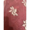 Bonita mantilla antigua crema, bordado floral, 254x58 cm