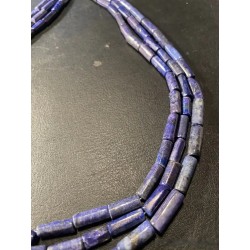 Collar de Lapislázuli Triple Vuelta 508CT - Piedra Natural Azul Genuina