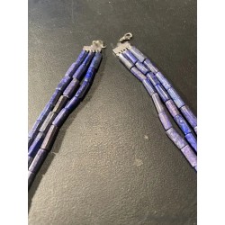 Collar de Lapislázuli Triple Vuelta 508CT - Piedra Natural Azul Genuina