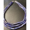 Collar de Lapislázuli Triple Vuelta 508CT - Piedra Natural Azul Genuina