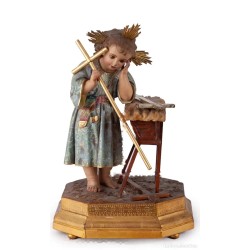 Niño Jesús en Madera Policromada - Talla Española del Siglo XIX