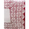 Obra Textil Vintage - Pañuelo de Bolillos Enmarcado con Diseño Geométrico