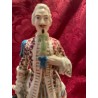 Figuras de Porcelana Viejo París - Pareja de Época en Traje Elegante