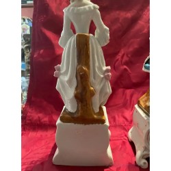 Figuras de Porcelana Viejo París - Pareja de Época en Traje Elegante