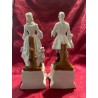Figuras de Porcelana Viejo París - Pareja de Época en Traje Elegante
