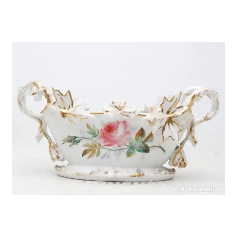 Centro de Mesa Napoleón III - Porcelana Decorativa del Siglo XIX Centro de Mesa Napoleón III - Porcelana Decorativa del Siglo XIX