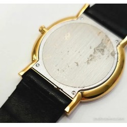 Reloj Movado Museum Classic Cuarzo - Caja Oro y Esfera Negra con Punto Solar
