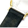 Reloj Movado Museum Classic Cuarzo - Caja Oro y Esfera Negra con Punto Solar