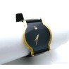 Reloj Movado Museum Classic Cuarzo - Caja Oro y Esfera Negra con Punto Solar