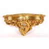 Ménsula Antigua Dorada al Oro Fino - Repisa Decorativa Estilo Luis XV 55cm