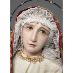 Talla vestidera o cap-i-pota de la Virgen con Niño, siglo XX.