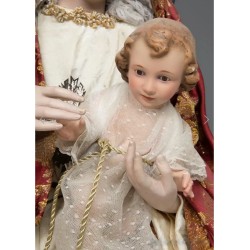 Talla vestidera o cap-i-pota de la Virgen con Niño, siglo XX.