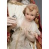 Talla vestidera o cap-i-pota de la Virgen con Niño, siglo XX.