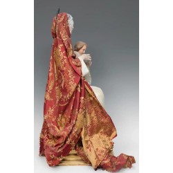 Talla vestidera o cap-i-pota de la Virgen con Niño, siglo XX.